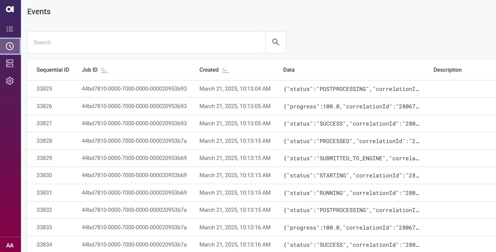 Open related events