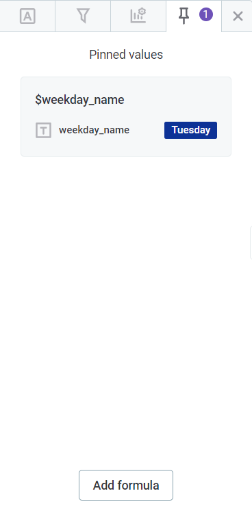 pinned values and formulas pin values change name pinned value