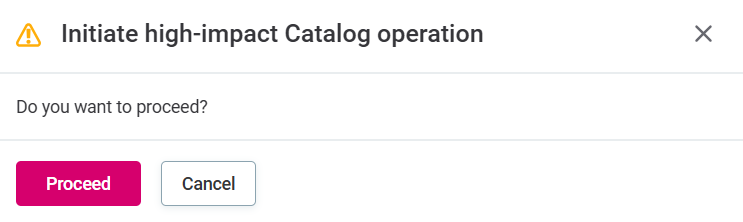 import metadata connection import confirm