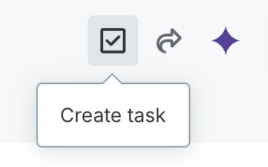 Create task from entity