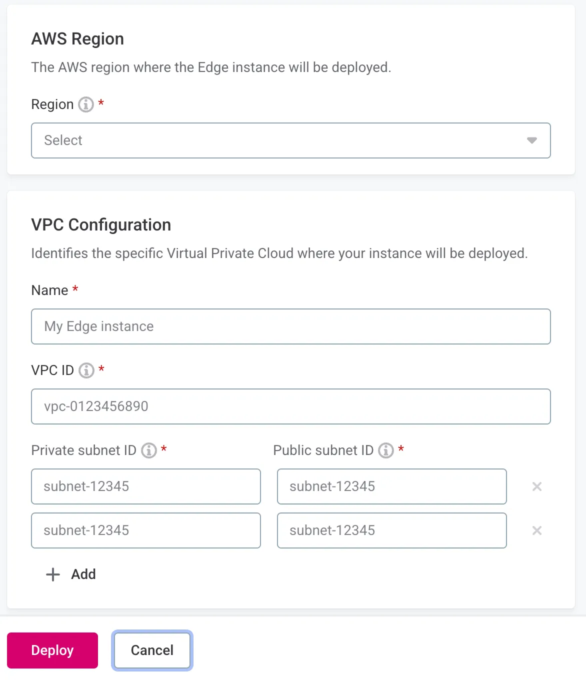 Network Configuration to Provide
