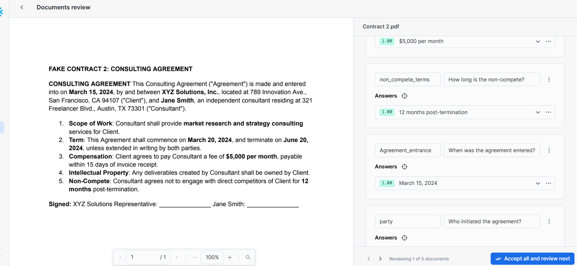 Define extraction points