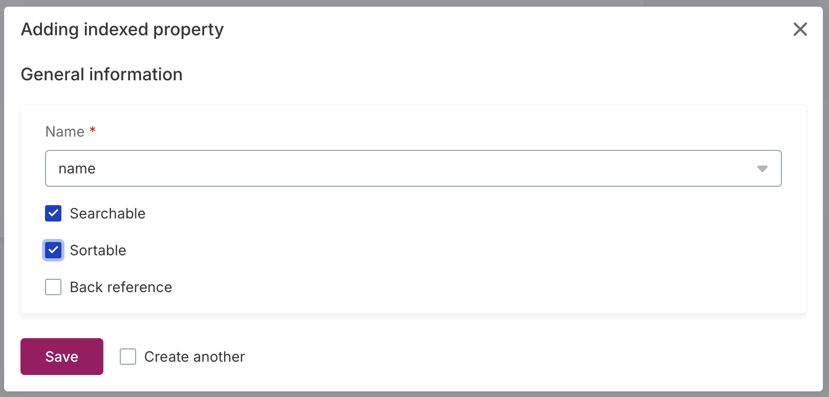 Create search configuration