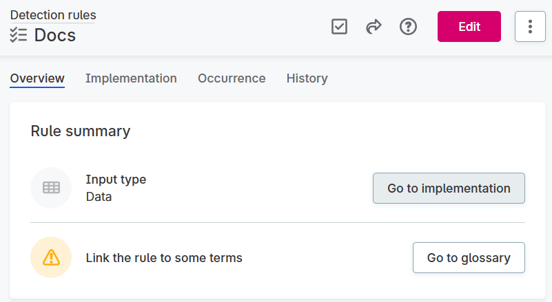 Navigate to rule implementation