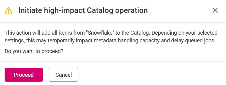 import metadata source import confirm