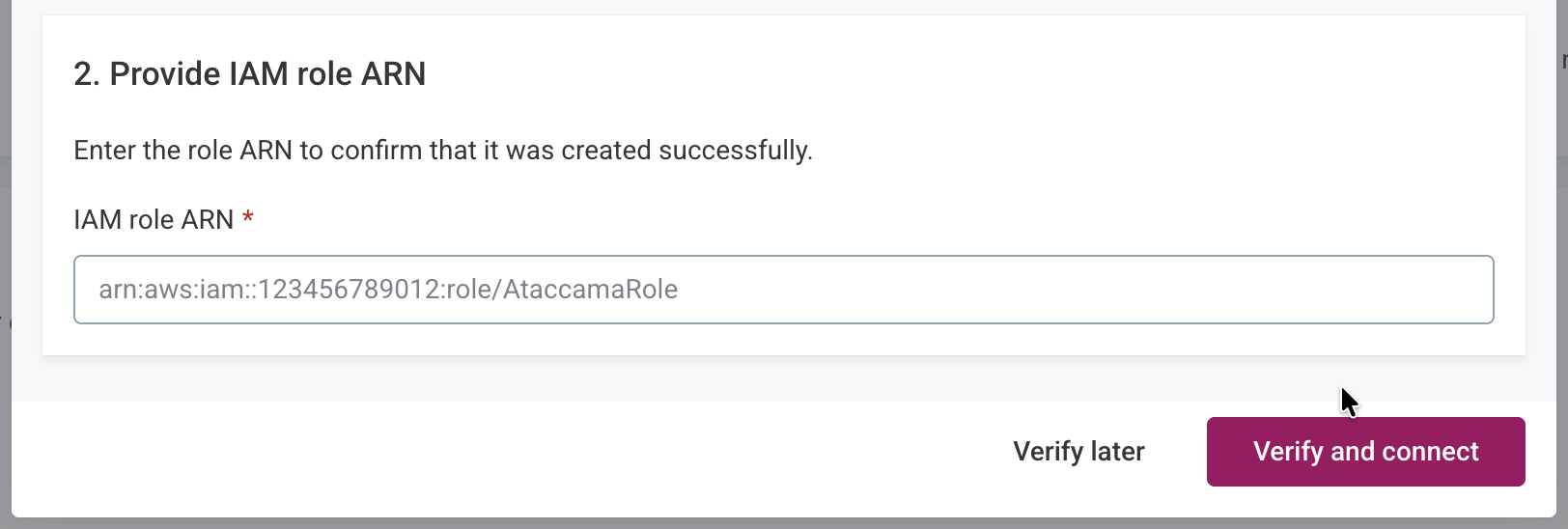 Verify IAM Role