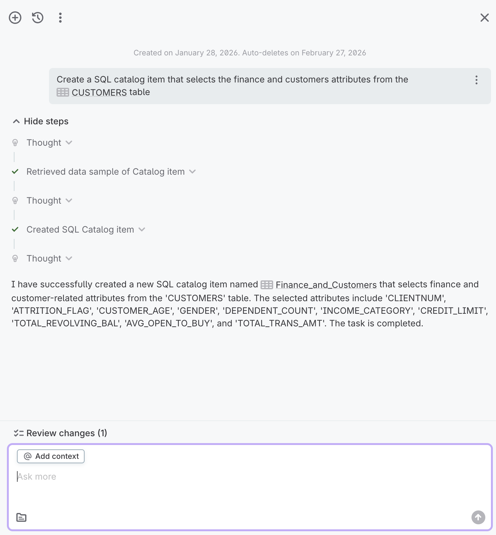 Interact with responses