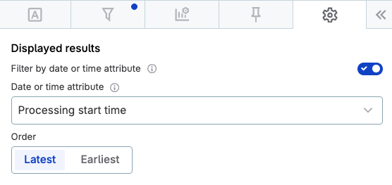 Filter toggle enabled