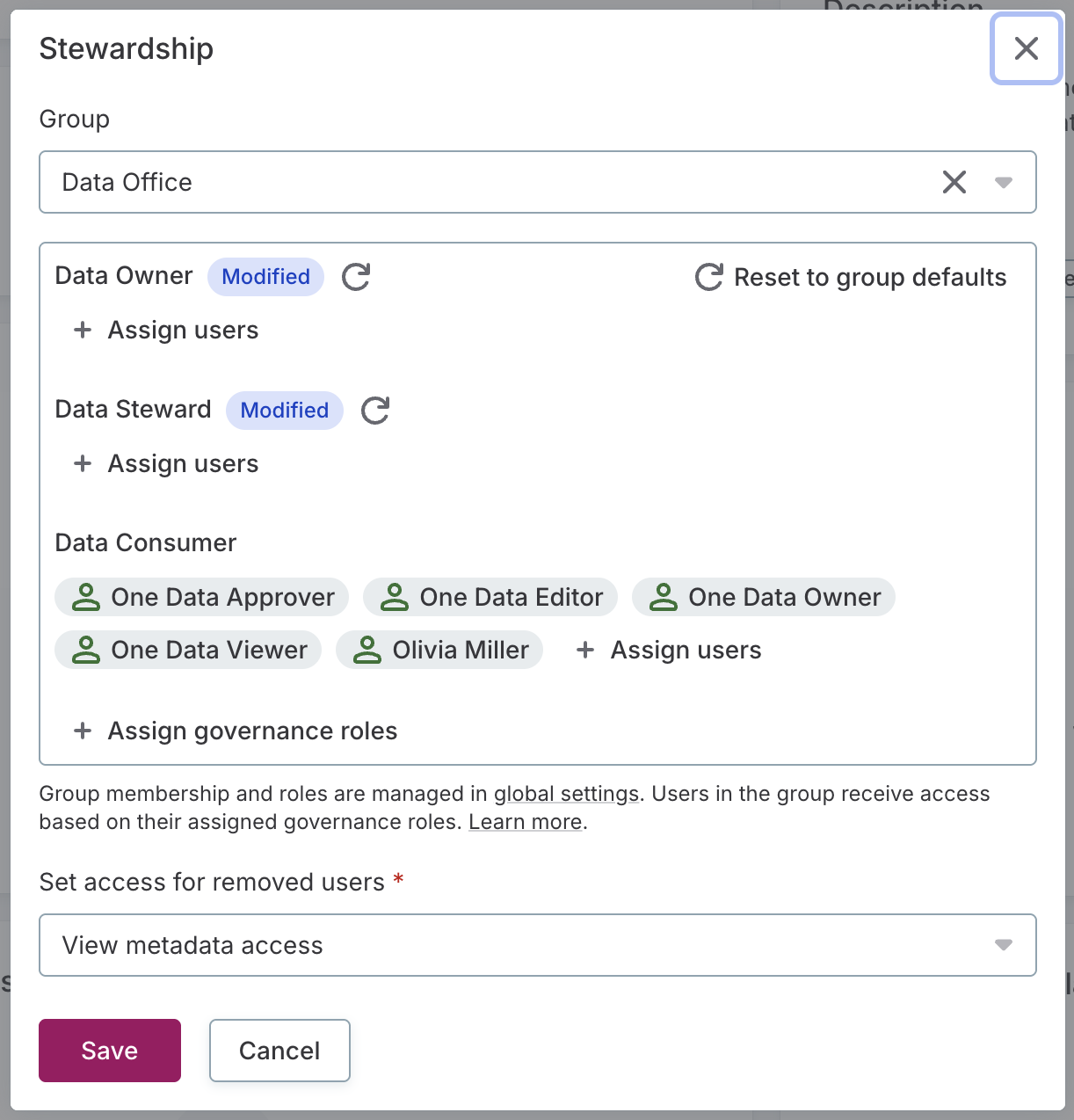 Assign stewardship