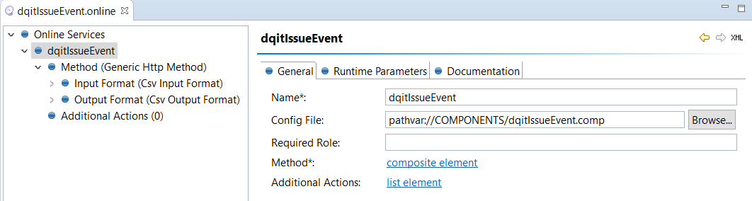 Mapping the service to the component