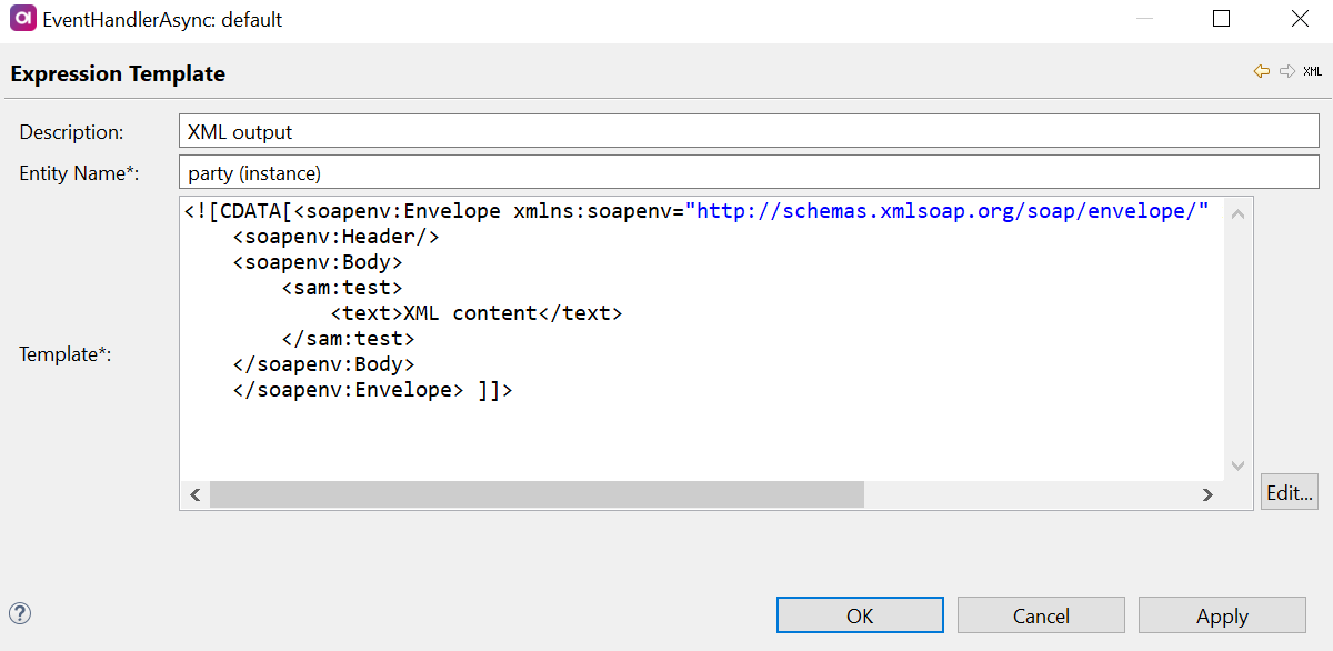 Expression template example