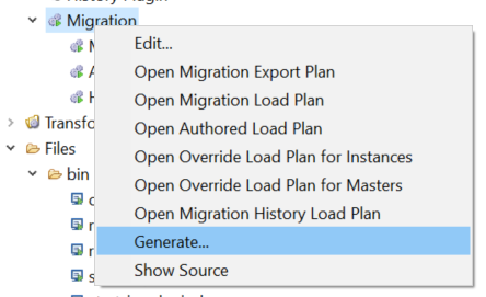 Generating a migration plan