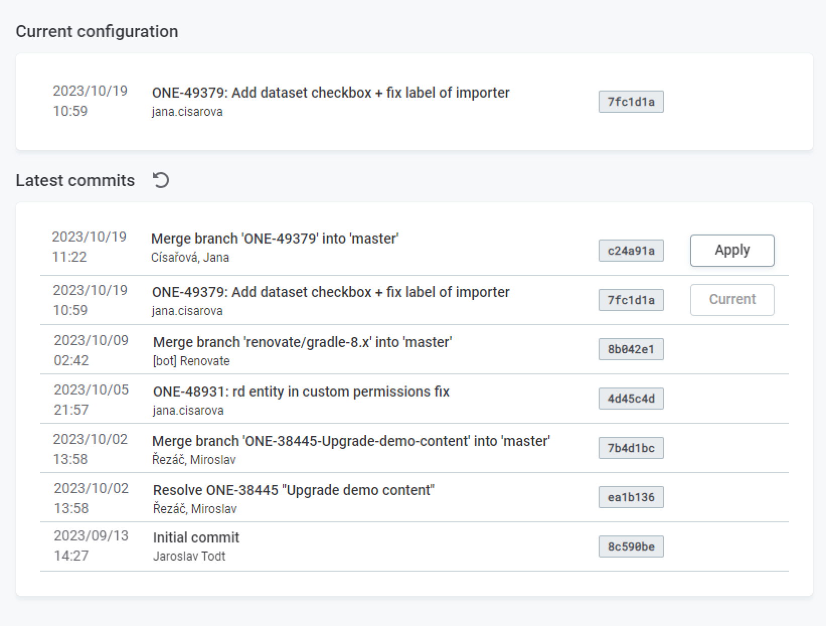 Latest comments with fetched changes