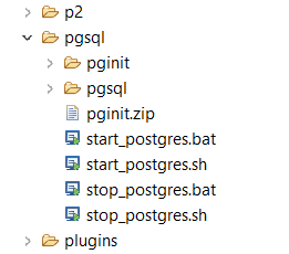 pgsql folder contents