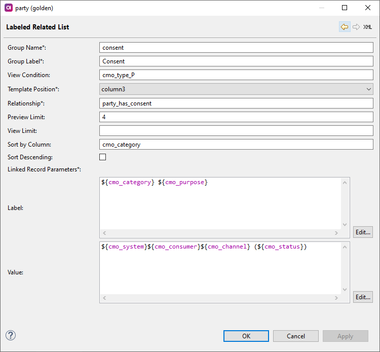 Labeled Related List tab