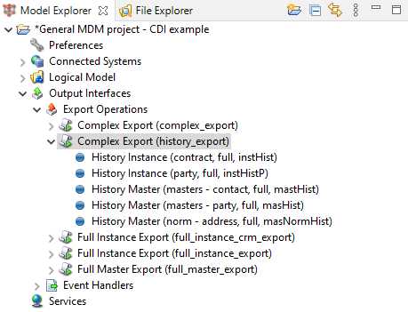 History export