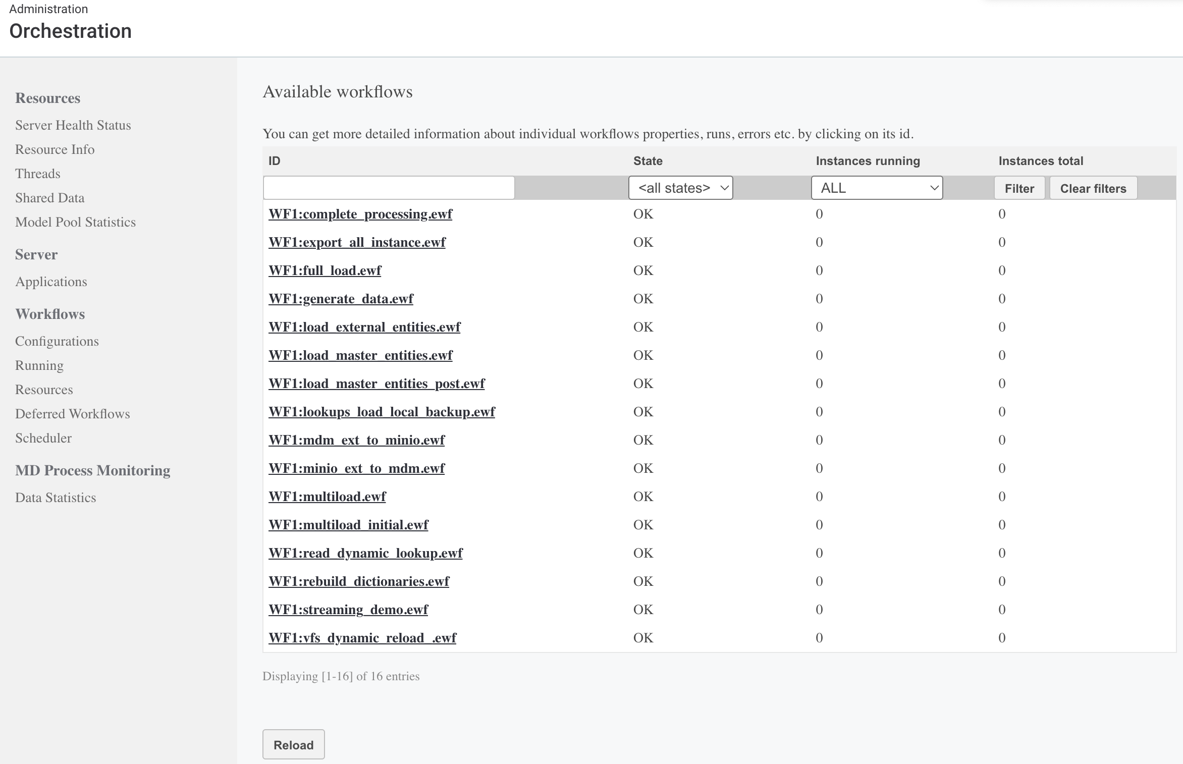 Workflows - Configurations