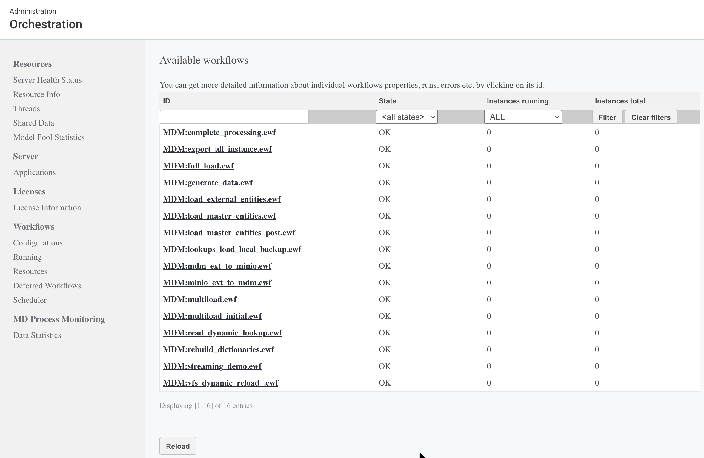 Workflows - Configurations