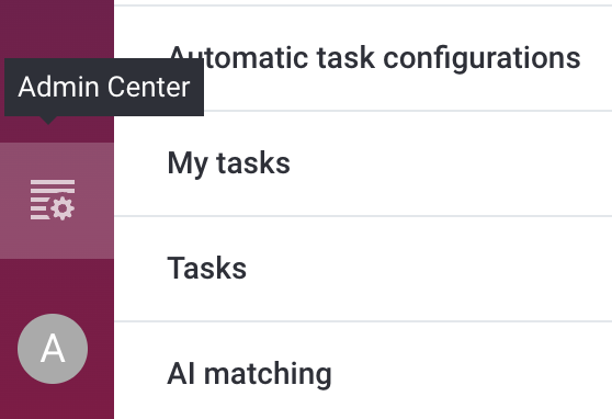 Open Admin Center from Web App