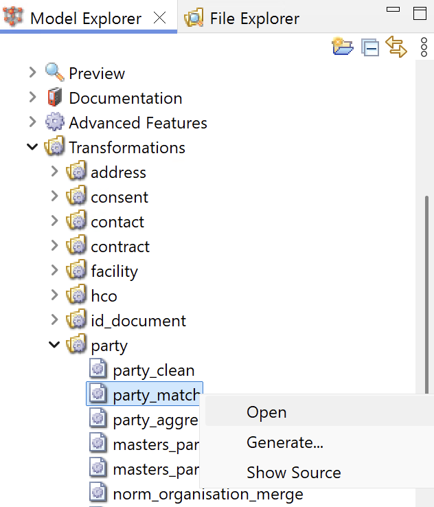 How to open matching plan