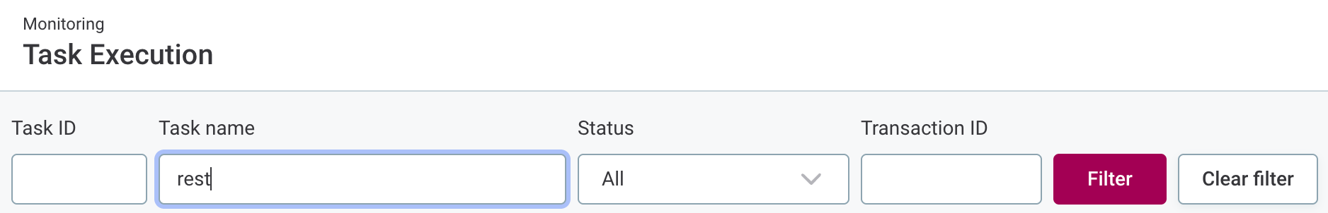 Filtering in Admin Center