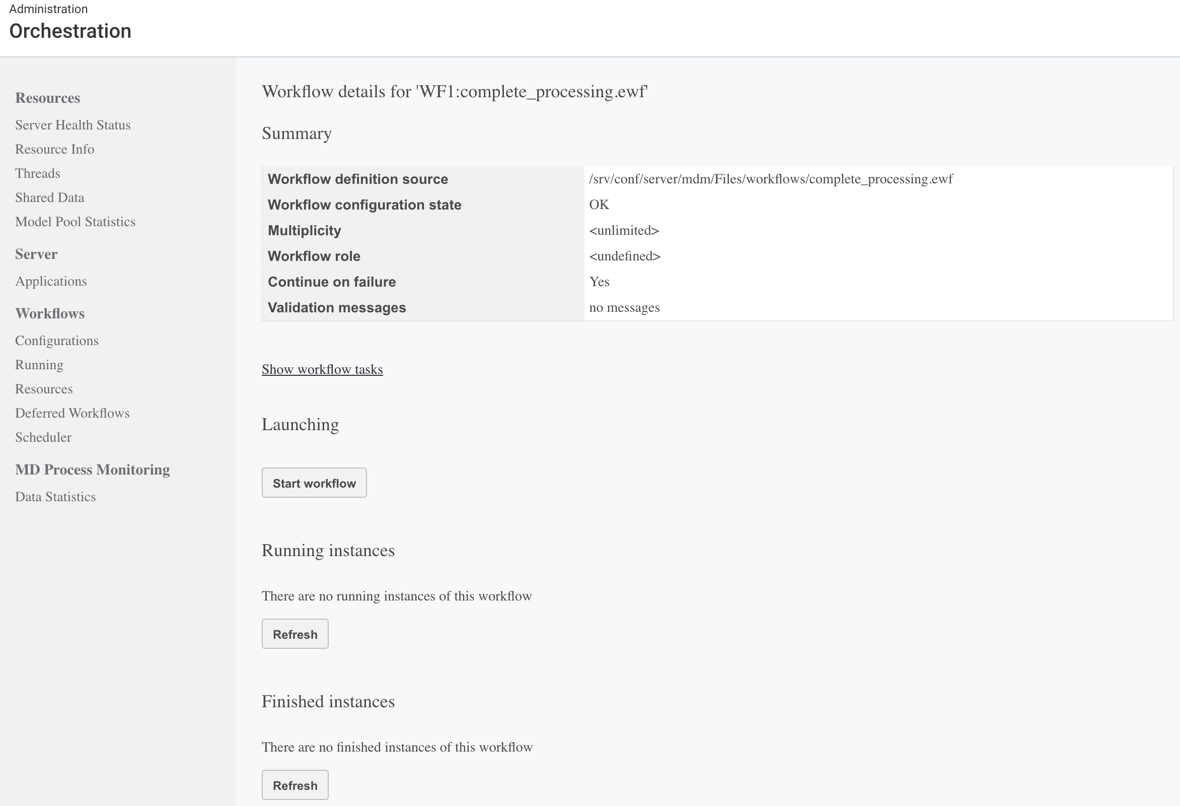 Workflows - Workflow details
