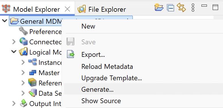 Generate a project