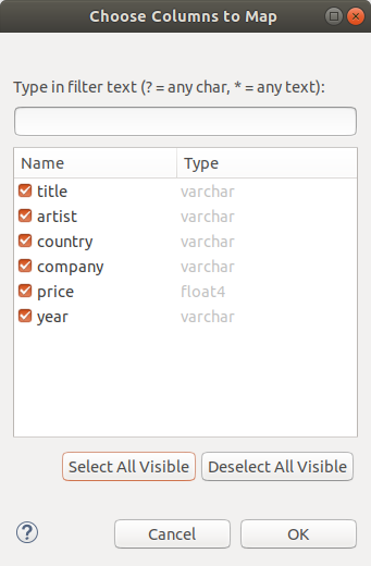 Configure JDBC Reader step