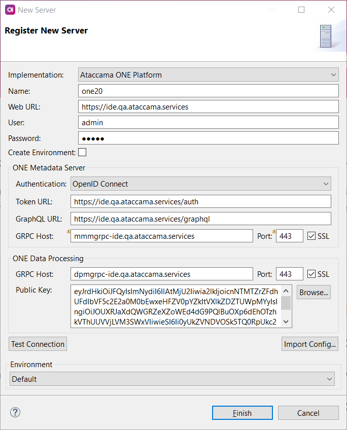 Server configuration