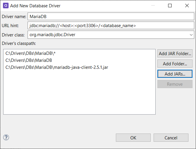 Add driver configuration