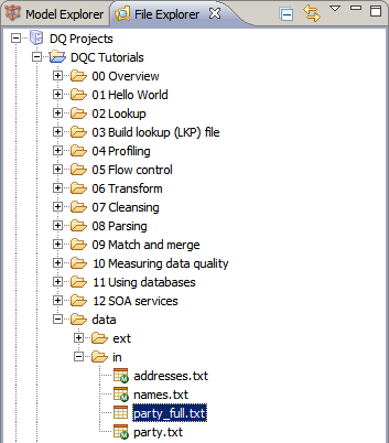 Data file without metadata in the File Explorer