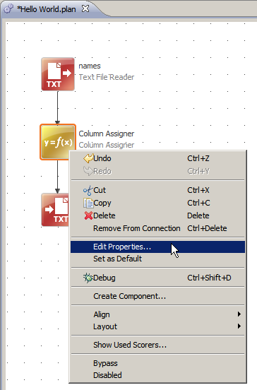 Edit step properties