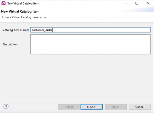 Configure virtual catalog item