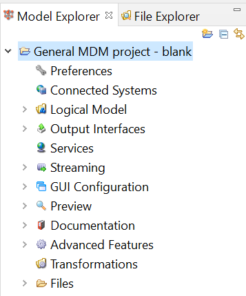 General MDM project - example