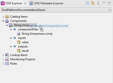 Import component to ONE