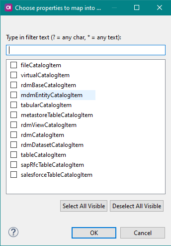 Metadata Reader configuration - Select child entities