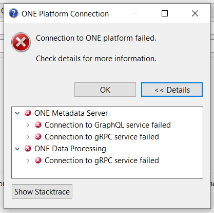 Connection failed - details