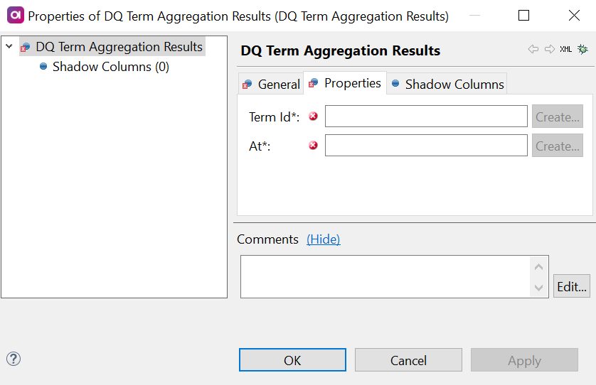 DQ Term Aggregation Results - Properties