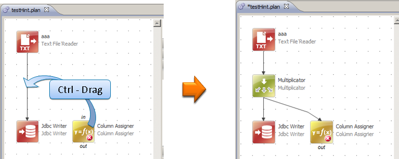 Drag with Multiplicator