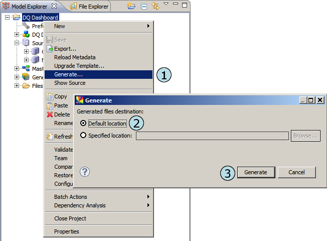 Generate files from metadata