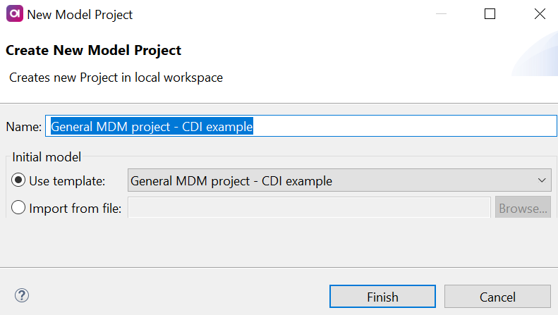 Configure new project