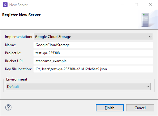 Google Cloud Storage implementation