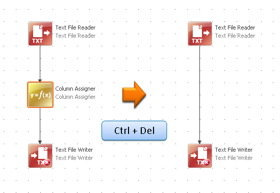 Delete step from connection