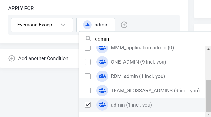 policy management restrict access apply for