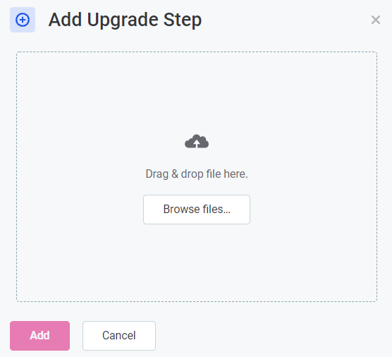 system changes add upgrade step