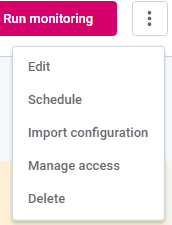 Import configuration