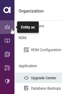 Adding custom entity left side menu result