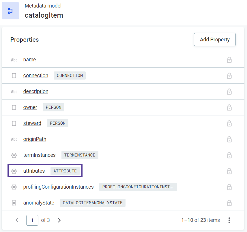 Embedded object array example configuration