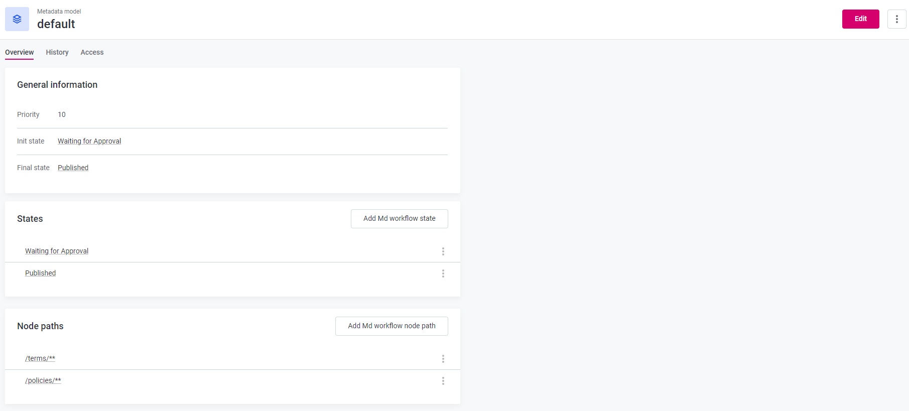 configure approval workflows edit workflow