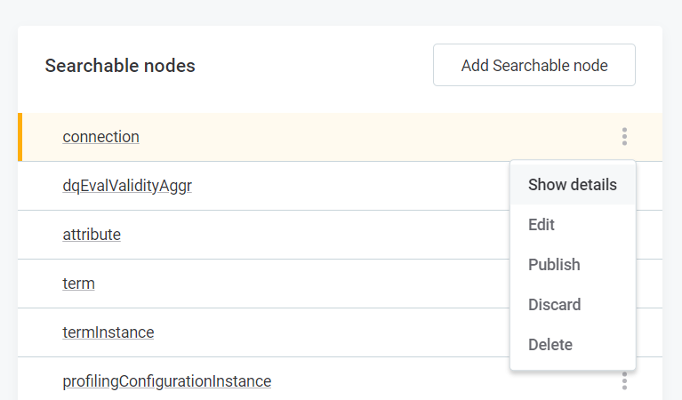 configure full text search searchable nodes show details